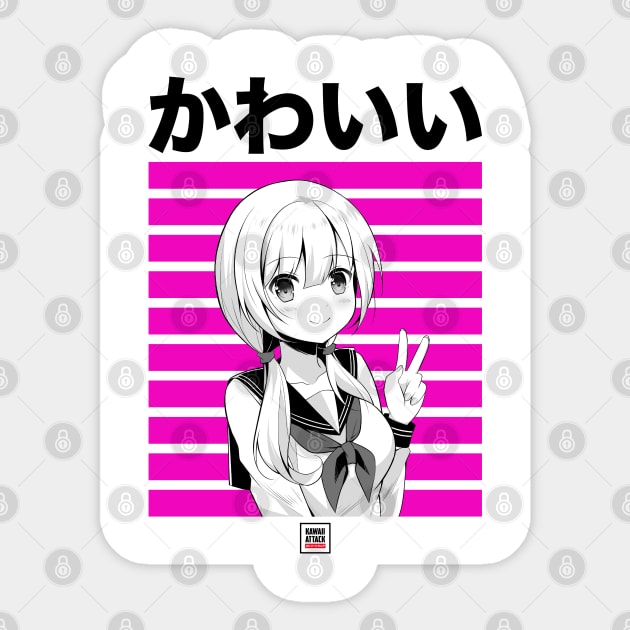 Kawaii Chan Cute Japanese Anime Sticker by KawaiiAttack